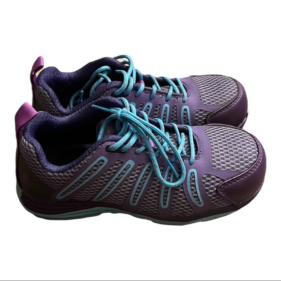 Nautilus Purple And Blue Carbon Nano-Fiber Safety Toe Work Shoes Women's Size 6 - Picture 3 of 8